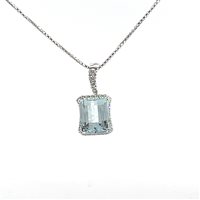 Halskette Mirco Visconti Dame in Gold Acquamarina 4.23 Ct MQ5/AC - MQ5/AC